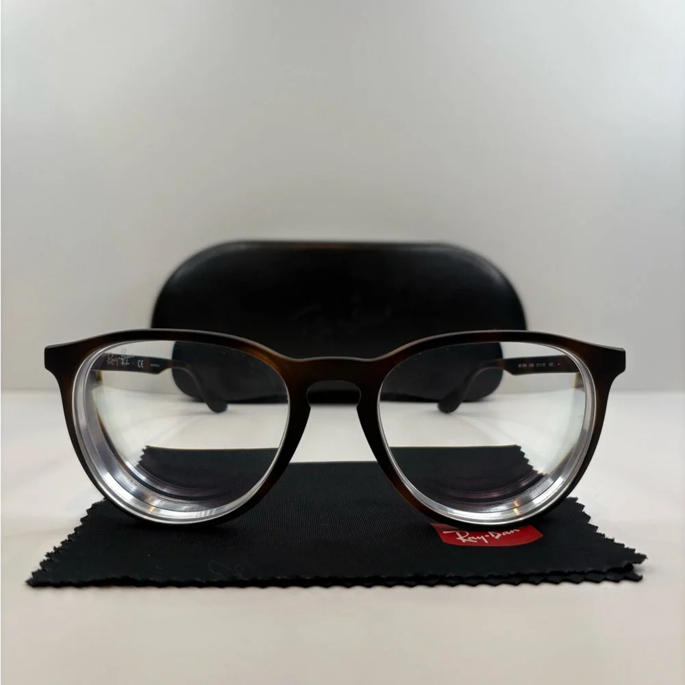 RAY BAN RB7046 5365 51•18•140 Tortoise Round Eyeglasses frame only unisex